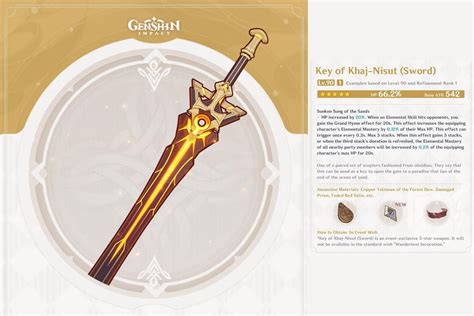 genshin impact key of khaj nisut